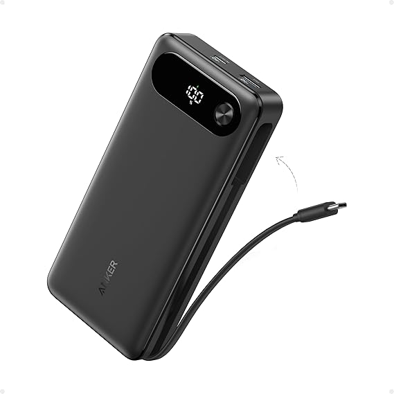Anker-Power-Bank-20000mAh-with-Built-in-USB-C-Cable-87W-Max-Fast-Charging