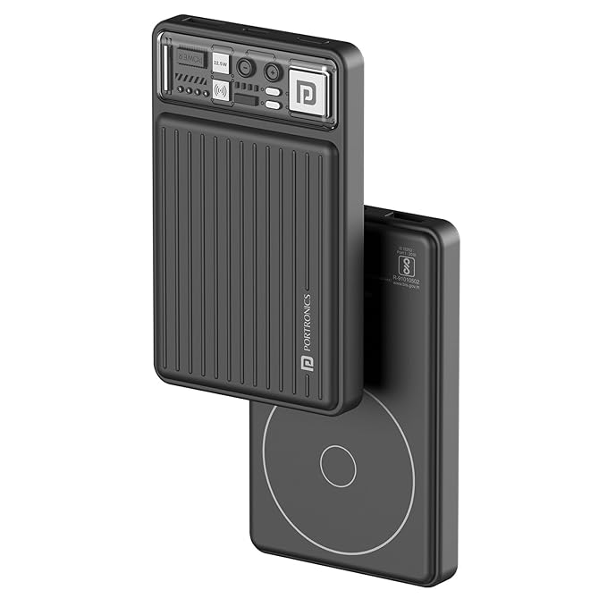 Portronics-Luxcell-Wireless-Mini-10k-10000mAh-15W